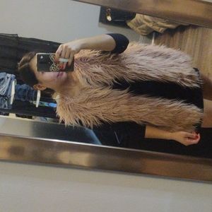 faux fur vest